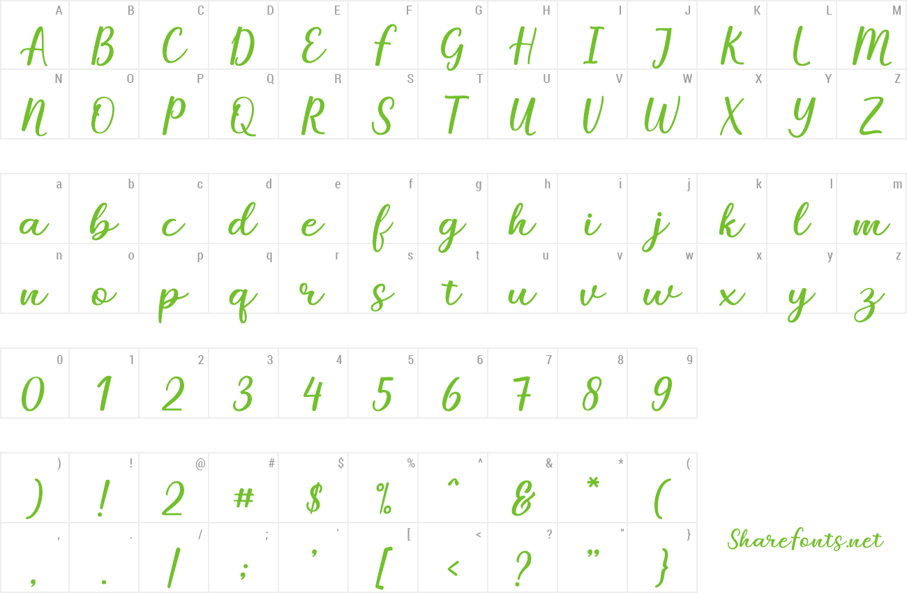 Font Mareline Script preview